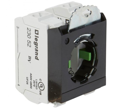 Комплектующий блок для кнопок - Osmoz - для компл. - без подсветки - пружин. клеммы - 2НО+3-постовой монтажный адаптер  023103  Legrand