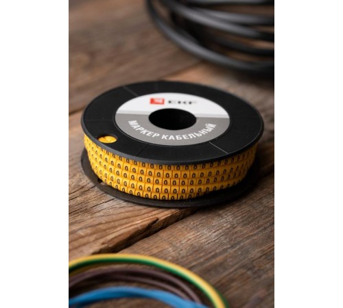 Маркер-кабельный 2,5кв.мм "0" (1000шт.) (ЕС-1) EKF PROxima  plc-KM-2.5-0  EKF