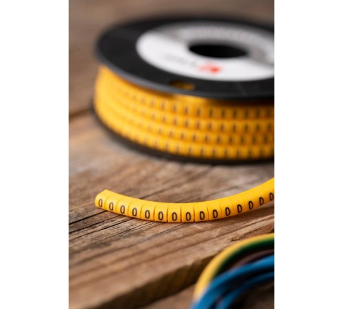 Маркер-кабельный 2,5кв.мм "0" (1000шт.) (ЕС-1) EKF PROxima  plc-KM-2.5-0  EKF