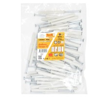 Дюбель-гвоздь YZ потайн. манжета нейлон 8x80 (60 шт)- пакет  147493  Tecfi