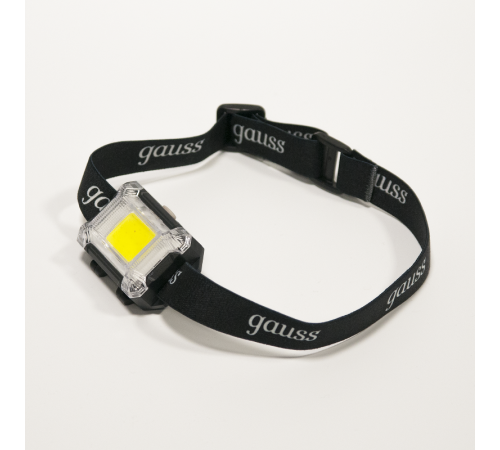 Фонарь налобный GFL304 3W 180lm 3xAAA LED 1/12/60  GF304  Gauss