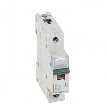 Выключатель автоматический  однополюсный DX3 10000 63А C 16кА  409120  Legrand