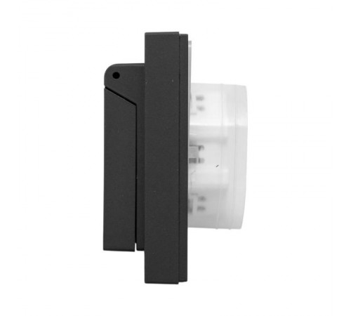 Механизм розетки двойной, 16А, IP44, с заземлением, со шторками, с рамкой, с крышками, чёрный Эпика EKF  UP1-SOB-211-44  EKF