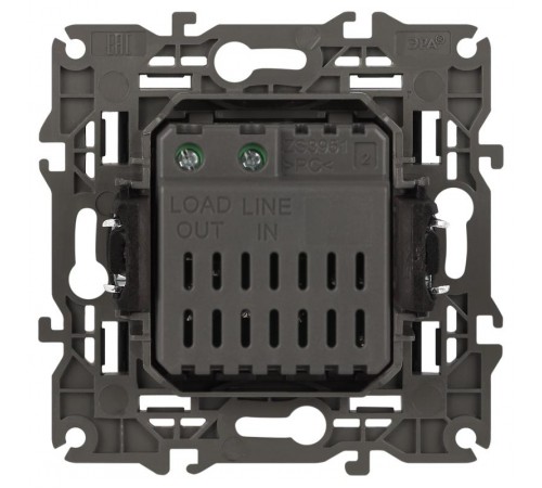 14-4101-05 Светорегулятор поворотно-нажимной, 400ВА 230В, IP20, Эра Elegance, антрацит  Б0034344  ЭРА