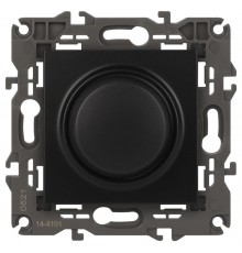 14-4101-05 Светорегулятор поворотно-нажимной, 400ВА 230В, IP20, Эра Elegance, антрацит  Б0034344  ЭРА