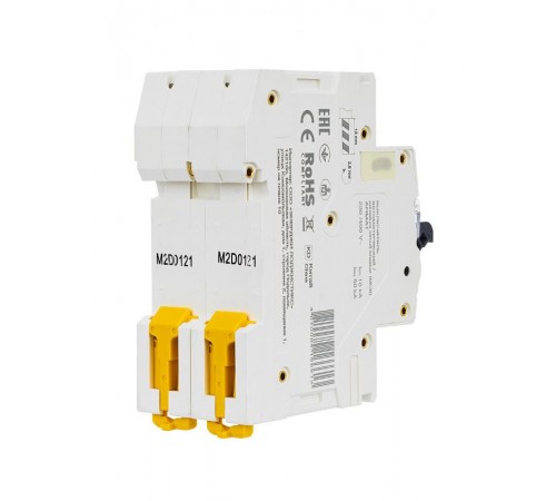 Выключатель автоматический двухполюсный M10N 2P D 1А 10кА ARMAT  AR-M10N-2-D001  IEK