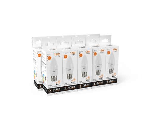 Лампа светодиодная Elementary Свеча 12W 950lm 3000K E27 LED 1/10/100  30212  Gauss