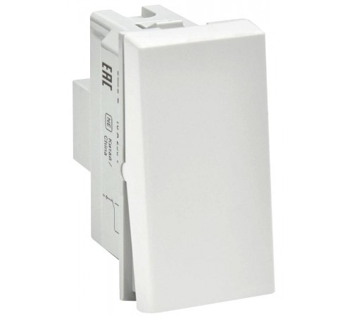 PRIMER ВК4-11-00-П Выкл. прох. одноклав. (1 модуль) белая  PR-KK40D-VPO-2-1-K01  IEK