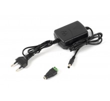 Mollusk-VR 12/2 источник питания 12В, 2А. Сетевой диапазон 110-245В провод с вилкой  8834  Бастион