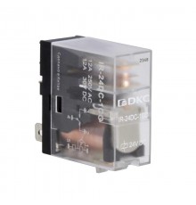 Одиночное реле, 1 перекидной контакт, 24 В DC  IR-24DC-1CO  DKC