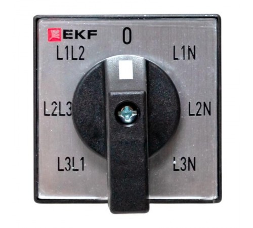 Переключатель кулачковый ПК-1-64 10А для вольтметра IP65  pk-1-64-10-65  EKF