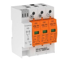 Устройства защиты от импульсных перенапряжений УЗИП для фотогальванических сетей 3 пол. (Класс I+II), 600 В (V50-B+C 3PHFS600)  5093625  OBO Betterm