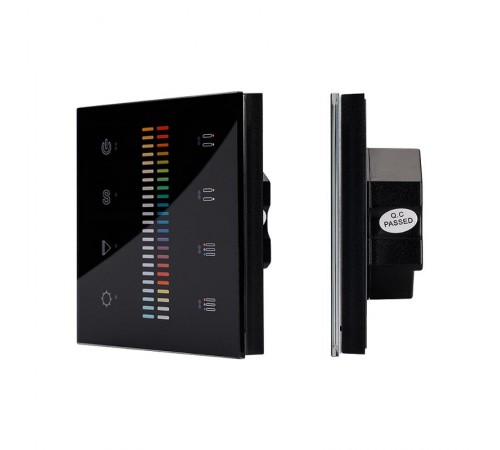 Панель Sens SR-2830C-AC-RF-IN Black (220V,RGB+CCT,4зоны)  019062  Arlight