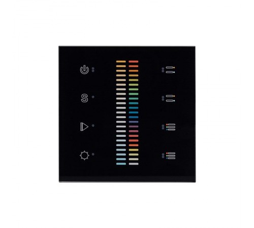 Панель Sens SR-2830C-AC-RF-IN Black (220V,RGB+CCT,4зоны)  019062  Arlight