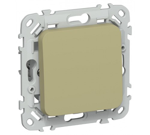 FLITE Выключатель 1-клавишный кнопочный 10А ВС11-2-0-ФлО оливковый  FI-V14-0-10-1-K26  IEK