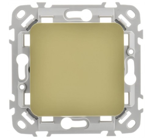 FLITE Выключатель 1-клавишный 10А ВС11-1-0-ФлО оливковый  FI-V10-0-10-1-K26  IEK