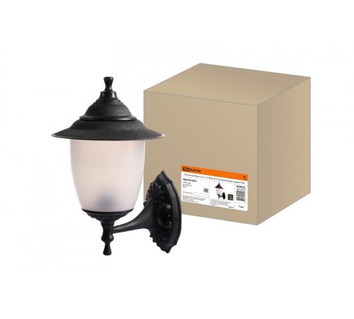 Светильник садово-парковый Прага Эл-11-71 60 Вт Е27 настенный вверх черный  SQ0330-0501  TDM
