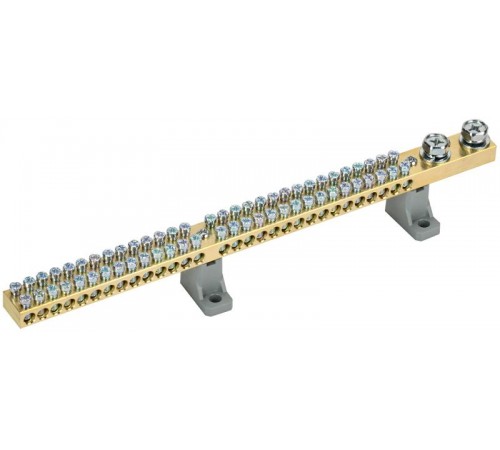 Шина N "ноль" на двух угл. изол. 200А ШНИ-10х18-60-L2-С   YNN30-60-C2-K03  IEK