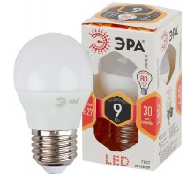Лампа светодиодная LED P45-9W-827-E27  Б0029043  ЭРА