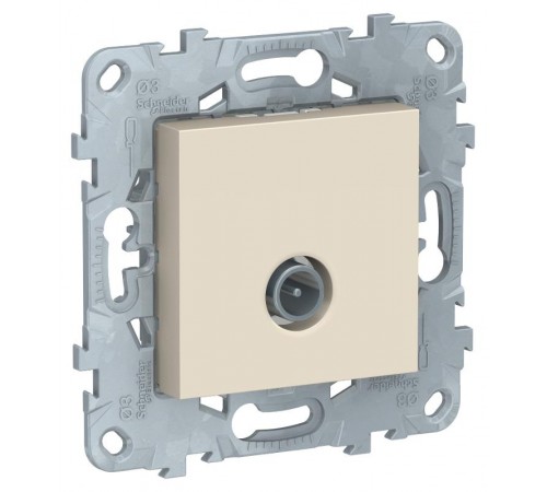 Unica New Бежевый Розетка TV, одиночная  NU546244  Schneider Electric