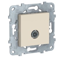 Unica New Бежевый Розетка TV, одиночная  NU546244  Schneider Electric