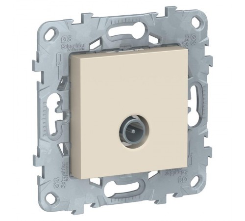 Unica New Бежевый Розетка TV, одиночная  NU546244  Schneider Electric