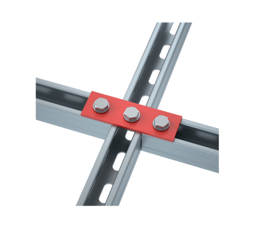 Пластина соединительная с 3 отверстиями 124 мм HD  PS-3 HD  КМ-профиль