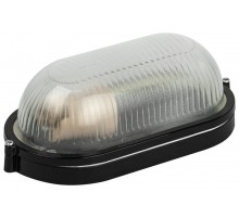 Светильник  НБП 04-60-001 Акватермо алюминий/стекло IP54 E27 max 60Вт 212х105 овал черный   Б0063879  ЭРА