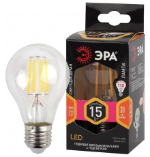 Лампа светодиодная F-LED A60-15W-827-E27 (филамент, груша, 15Вт, тепл, Е27)  Б0046981  ЭРА