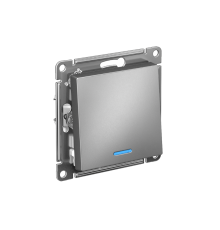 AtlasDesign Сталь Выключатель 1-клавишный с подсветкой, сх.1а, 10АХ, механизм  ATN000913  SE