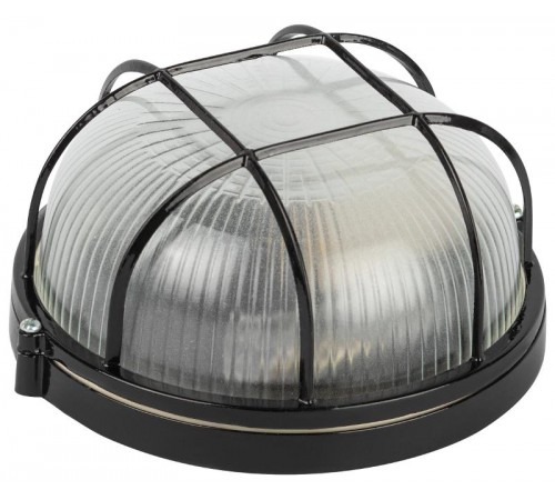 Светильник  НБП 03-60-002 Акватермо алюминий/стекло решетка IP54 E27 max 60Вт D176 круг черный   Б0063862  ЭРА