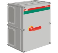 Рубильник в боксе OT630KFCC3A до 630А(АС23А) 3х-полюсный, 2НО+1НЗ доп. контакт, пластик, нет 2xфланецII  1SCA022278R3710  ABB