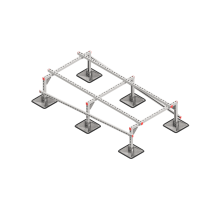 Опорная конструкция для установки оборудования TECHNORAPTOR STEELFOOT 1000х2000 тип 2  KM-TR-STF-SSEI-1000-2000-2  КМ - профиль
