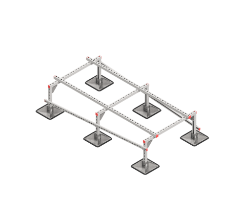 Опорная конструкция для установки оборудования TECHNORAPTOR STEELFOOT 1000х2000 тип 2 HD  KM-TR-STF-SSEI-1000-2000-2 HD  КМ - профиль