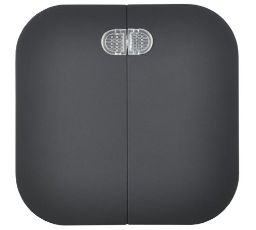 GLORY Выключатель 2-клавишный с индикацией о/у 10А ВС20-2-1-ХЧм черный матовый  EVH21-K02M-10  IEK