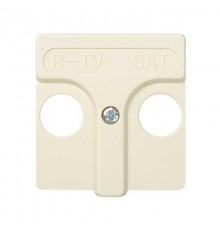 Simon 27 Накладка на розетку телевизионную R-TV+SAT, широкий модуль, S27, слоновая кость  27097-31  Simon