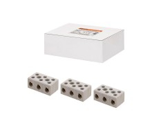 Керамический блок зажимов 30 Ампер 3 пары контактов с крепежным отверстием  SQ0531-0513  TDM