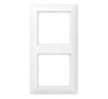 Рамка для вертикальной и горизонтальной установки, 2 поста; дюропласт; белый; AS500  AS582WW  Jung