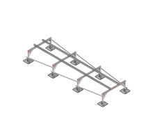 Опорная конструкция для установки оборудования TECHNORAPTOR STEELFOOT 1200х4000 тип 1  KM-TR-STF-SSEI-1200-4000-1  КМ - профиль