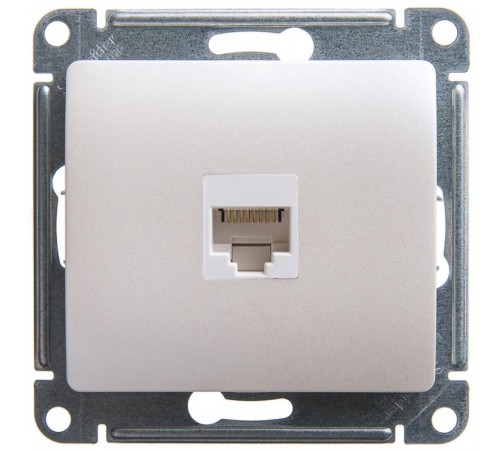 Glossa Перламутр Розетка компьютерная RJ45 кат.5E  GSL000681K  SE