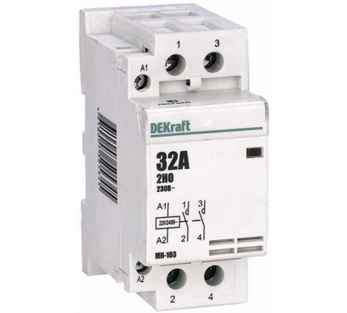 Контактор модульный 2НО 32А 230В МК-103  18071DEK  DEKraft