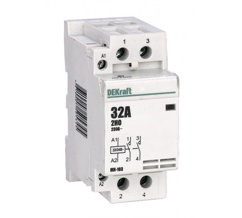 Контактор модульный 2НО 32А 230В МК-103  18071DEK  DEKraft