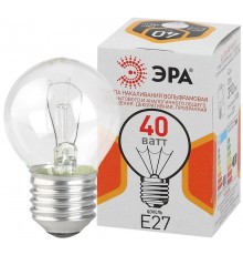 Лампа накаливания ЛОН ДШ (P45) шар 40Вт 230В Е27 цв. упаковка  Б0039137  ЭРА