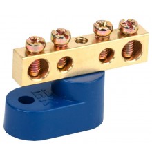 Шина N "ноль" на одном угловом изоляторе ШНИ-6х9-4-У1-С  YNN10-69-4C1-K07  IEK