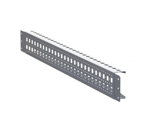 Рейка монтажная широкая перфорированная с накладным креплением Д800 (2 шт)  AleSta AleSta-ARS800 EKF