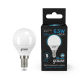 Лампа светодиодная Шар 6.5W 550lm 6500K E14 LED 1/10/100  105101307  Gauss