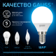 Лампа светодиодная Шар 6.5W 550lm 6500K E14 LED 1/10/100  105101307  Gauss