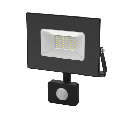 Прожектор светодиодный  Elementary  50W 3500lm IP65 6500К с датчиком движения  628511350  Gauss
