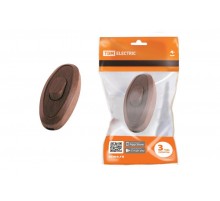 Выключатель на шнур 6А 250В ЭКО бук/венге  SQ1806-0223  TDM