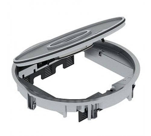 Лючок GRAF9-2 с выемой под напольное покрытие 3 мм (серебристый) (GRAF9-2 BA3)  7405743  OBO Bettermann